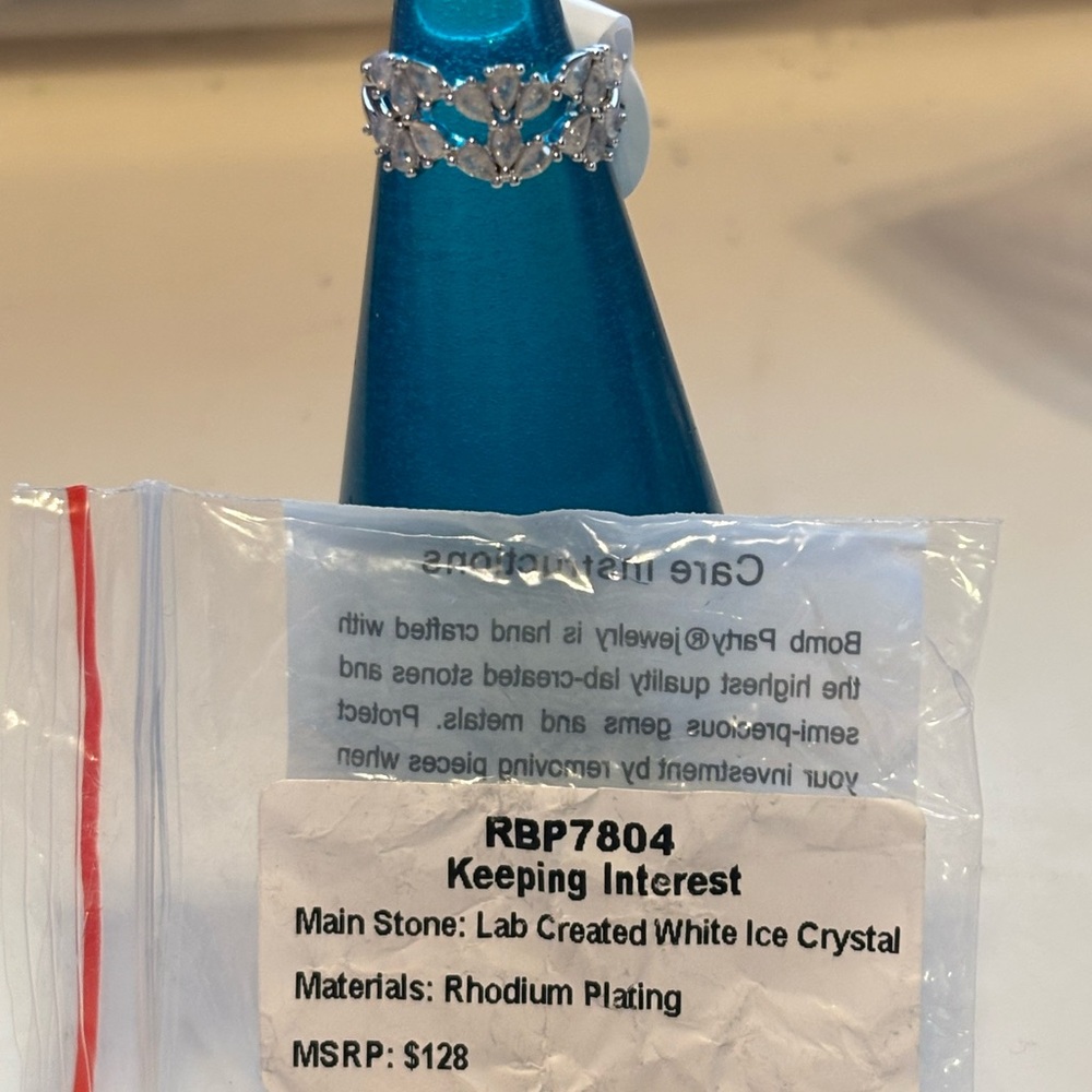 Lab Created White Ice Crystal Ring